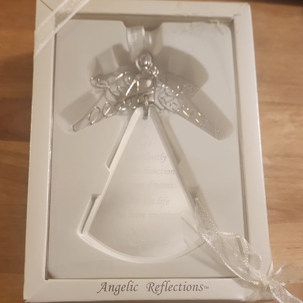 Angelic Reflections Silver Ornament